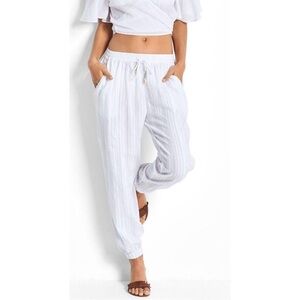 Seafolly White Beach Pants XS